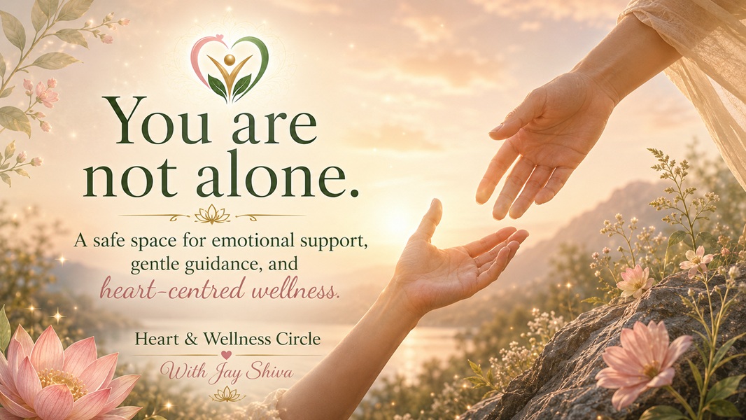 You are not alone heart wellness and emotional support message